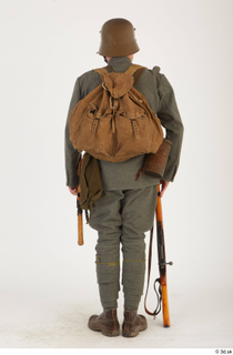  Austria-Hungary army uniform World War I. ver.1 - poses army poses with gun soldier standing uniform whole body 0021.jpg